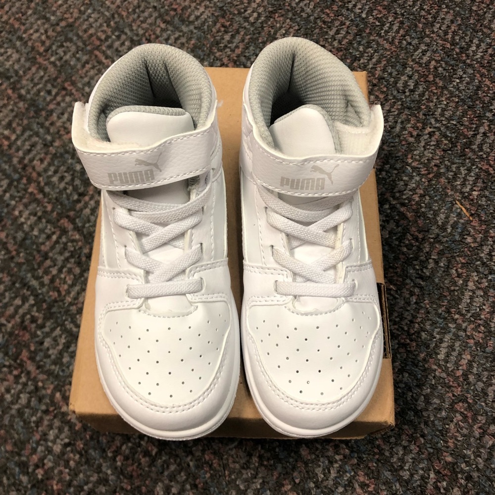 Puma high tops. Toddler size - white